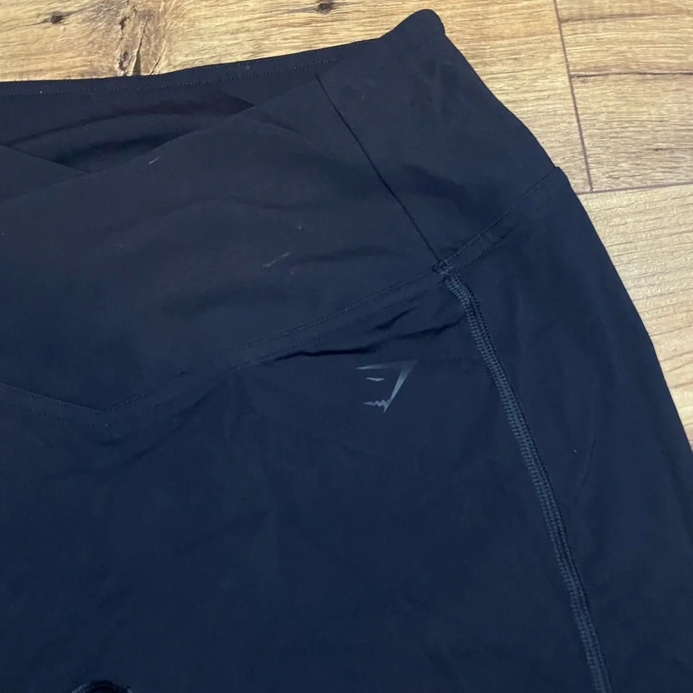 Gymshark Black Bike Shorts High-Waisted Performance Size S